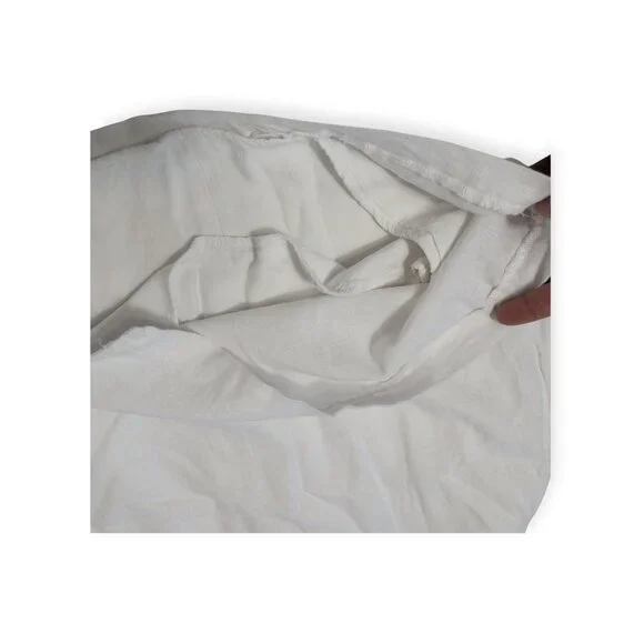 Abercrombie and Fitch White Thin Strap Dress SZ XS Tie Waist Bridal Mini - Picture 8 of 10